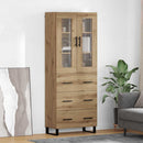 Highboard med skuffe 2 pcs Artisan Egetræ Konstrueret træ