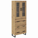 Highboard med skuffe 2 pcs Artisan Egetræ Konstrueret træ