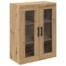 Highboard med skuffe 2 pcs Artisan Egetræ Konstrueret træ