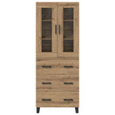 Highboard med skuffe 2 pcs Artisan Egetræ Konstrueret træ