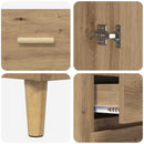 Highboard Artisan Egetræ 69,5 x 34 x 180 cm Konstrueret træ