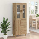 Highboard Artisan Egetræ 69,5 x 34 x 180 cm Konstrueret træ