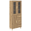 Highboard Artisan Egetræ 69,5 x 34 x 180 cm Konstrueret træ