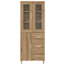 Highboard Artisan Egetræ 69,5 x 34 x 180 cm Konstrueret træ