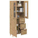 Highboard Artisan Egetræ 69,5 x 34 x 180 cm Konstrueret træ