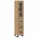 Highboard Artisan Egetræ 34,5 x 34 x 180 cm Konstrueret træ