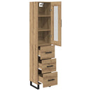 Highboard Artisan Egetræ 34,5 x 34 x 180 cm Konstrueret træ