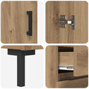 Highboard Artisan Egetræ 69,5 x 34 x 180 cm Konstrueret træ