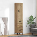 Highboard Artisan Egetræ 69,5 x 34 x 180 cm Konstrueret træ