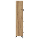 Highboard Artisan Egetræ 69,5 x 34 x 180 cm Konstrueret træ