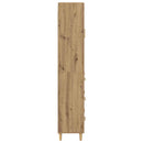 Highboard Artisan Egetræ 69,5 x 34 x 180 cm Ingeniørtræ og glas