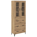 Highboard Artisan Egetræ 69,5 x 34 x 180 cm Konstrueret træ