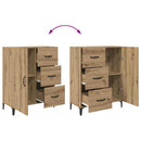 Highboard Artisan Egetræ 69,5 x 34 x 180 cm Konstrueret træ