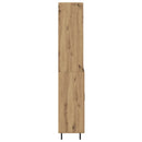 Highboard Artisan Egetræ 69,5 x 34 x 180 cm Ingeniørtræ og glas