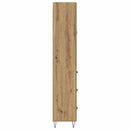 Highboard 2 pcs Artisan Egetræ Konstrueret træ og glas