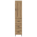 Highboard Artisan Egetræ 34,5 x 34 x 180 cm Konstrueret træ