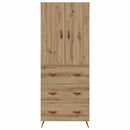 Highboard Artisan Egetræ 69,5 x 34 x 180 cm Konstrueret træ