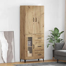 Highboard Artisan Egetræ 69,5 x 34 x 180 cm Konstrueret træ