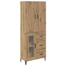 Highboard Artisan Egetræ 69,5 x 34 x 180 cm Konstrueret træ
