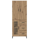 Highboard Artisan Egetræ 69,5 x 34 x 180 cm Konstrueret træ