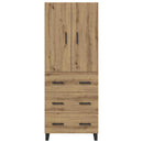Highboard med skuffe 2 pcs Artisan Egetræ 69,5 x 34 x 180 cm