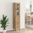 Highboard Artisan Egetræ 34,5 x 34 x 180 cm Konstrueret træ