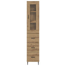 Highboard Artisan Egetræ 34,5 x 34 x 180 cm Konstrueret træ