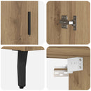 Highboard 2 pcs Artisan Egetræ Konstrueret træ