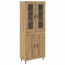 Highboard 2 pcs Artisan Egetræ Konstrueret træ