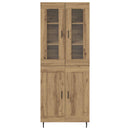 Highboard 2 pcs Artisan Egetræ Konstrueret træ