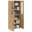 Highboard 2 pcs Artisan Egetræ Konstrueret træ