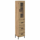 Highboard Artisan Egetræ 34,5 x 34 x 180 cm Konstrueret træ