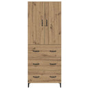 Highboard Artisan Egetræ 69,5 x 34 x 180 cm Konstrueret træ