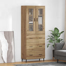Highboard med skuffe 2 pcs Artisan Egetræ Konstrueret træ