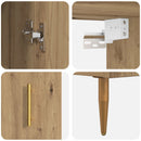 Highboard Artisan Egetræ 69,5 x 34 x 180 cm Konstrueret træ