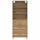 Highboard Artisan Egetræ 69,5 x 32,5 x 180 cm Konstrueret træ
