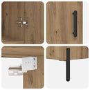 Highboard Artisan Egetræ 69,5 x 34 x 180 cm Konstrueret træ