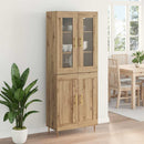 Highboard 2 pcs Artisan Egetræ Konstrueret træ