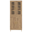 Highboard 2 pcs Artisan Egetræ Konstrueret træ
