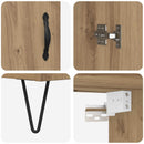 Highboard 2 pcs Artisan Egetræ Konstrueret træ