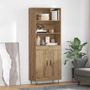 Highboard 2 pcs Artisan Egetræ Konstrueret træ