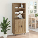 Highboard 2 pcs Artisan Egetræ Konstrueret træ