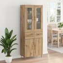 Highboard med skuffe 2 pcs Artisan Egetræ Konstrueret træ