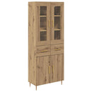 Highboard med skuffe 2 pcs Artisan Egetræ Konstrueret træ