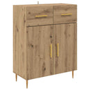 Highboard med skuffe 2 pcs Artisan Egetræ Konstrueret træ
