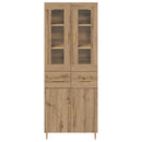 Highboard med skuffe 2 pcs Artisan Egetræ Konstrueret træ