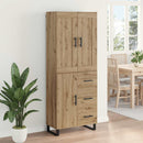 Highboard Artisan Egetræ 69,5 x 34 x 180 cm Konstrueret træ