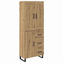 Highboard Artisan Egetræ 69,5 x 34 x 180 cm Konstrueret træ