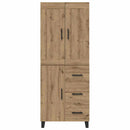 Highboard Artisan Egetræ 69,5 x 34 x 180 cm Konstrueret træ