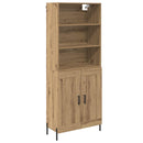 Highboard Artisan Egetræ 69,5 x 32,5 x 180 cm Konstrueret træ
